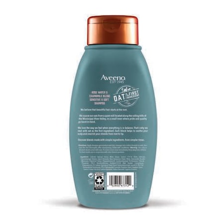 Aveeno Rosewater & Chamomile Blend Shampoo 354mL, PK4 4067312